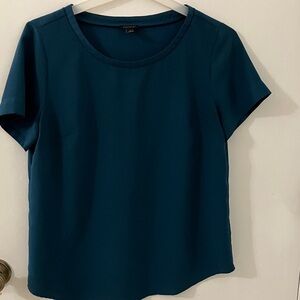 LOFT Deep Teal Short Sleeve Top